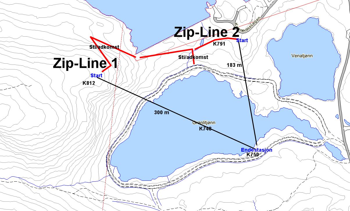 Zip Line Grønlitjønn 08052018